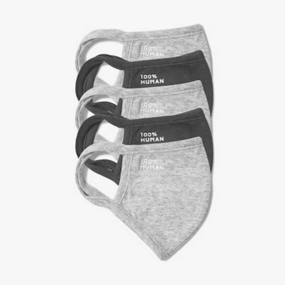 5 Pack Everlane NWT Facemasks Cotton Black And Gray